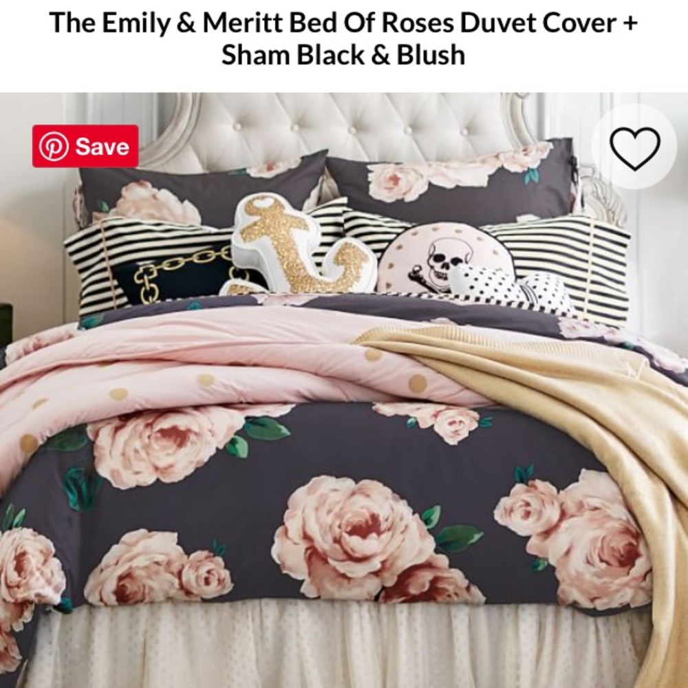 Emily & Meritt Bed Of Roses Duvet Cover King Size